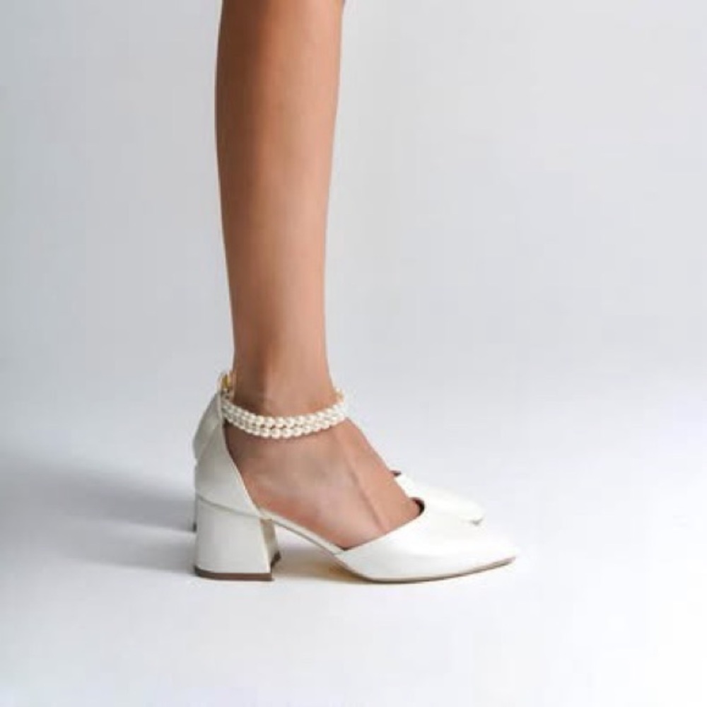 Ivory & Gold Bridal Heels